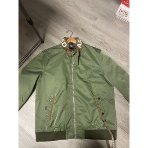 THC ARMY GREEN/BROWN MENS BOMBER JACKET SIZE 3XL NEW